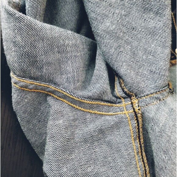 7 For All Mankind Jean Shorts Women's 30 Granola Bimbo Roll Cuff - Picture 7 of 10